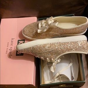 Brand new Kate spade glitter keds